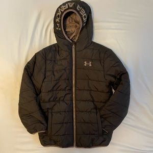 Boys Medium Black Under Armour Jacket
